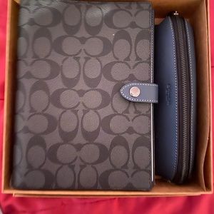 Coach notebook and pen case . New never used .